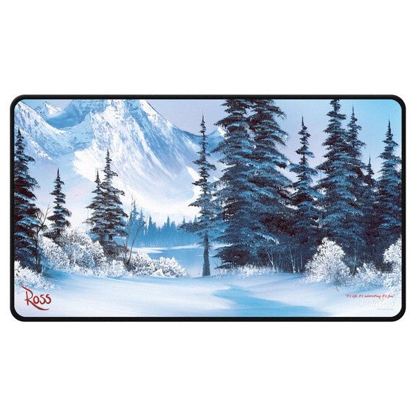 Playmat: Stitched Edge: Bob Ross: Winter Paradise