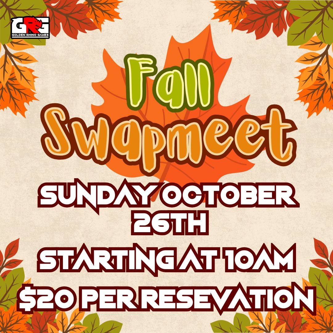 10/26 Fall Swap Meet