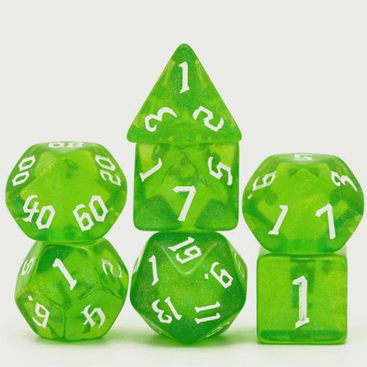 Forest Elemental RPG Dice Set