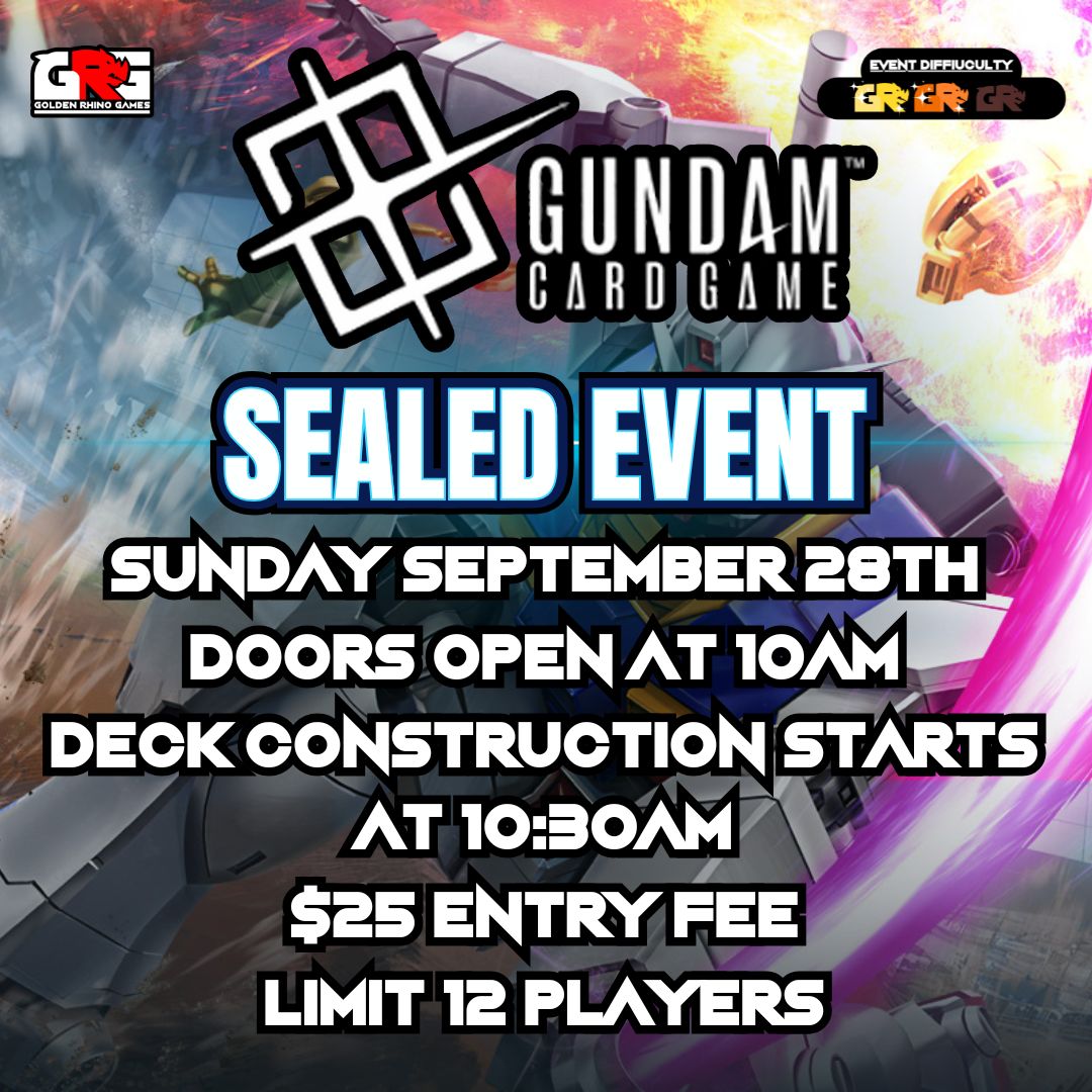 09/28 Gundam Card Game Sealed Event
