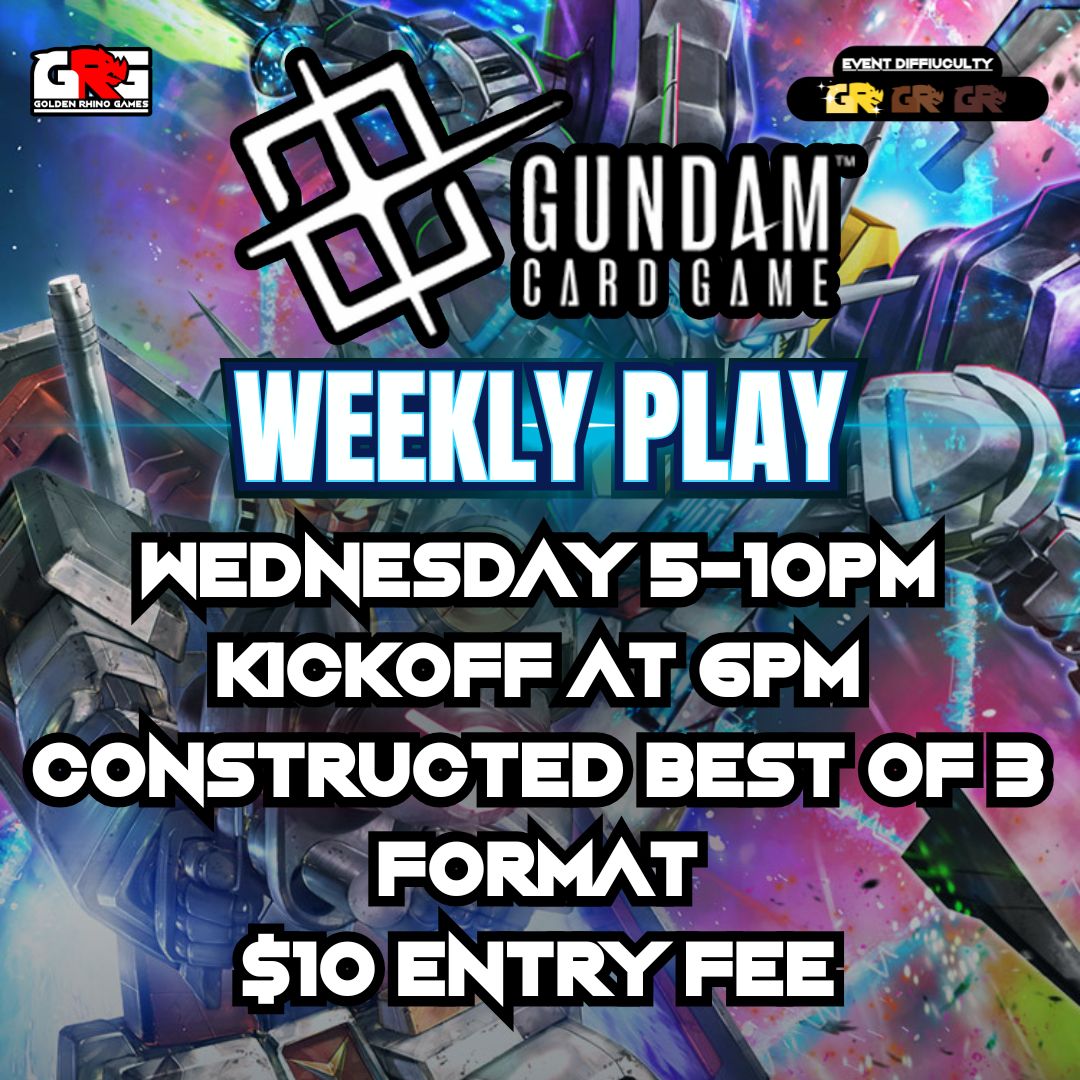Gundam Card Game – Weekly Constructed Nights at GRG!