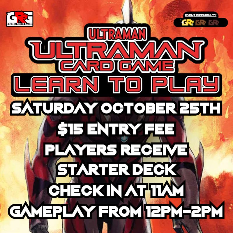 10/25 Learn to Play Ultraman TCG!