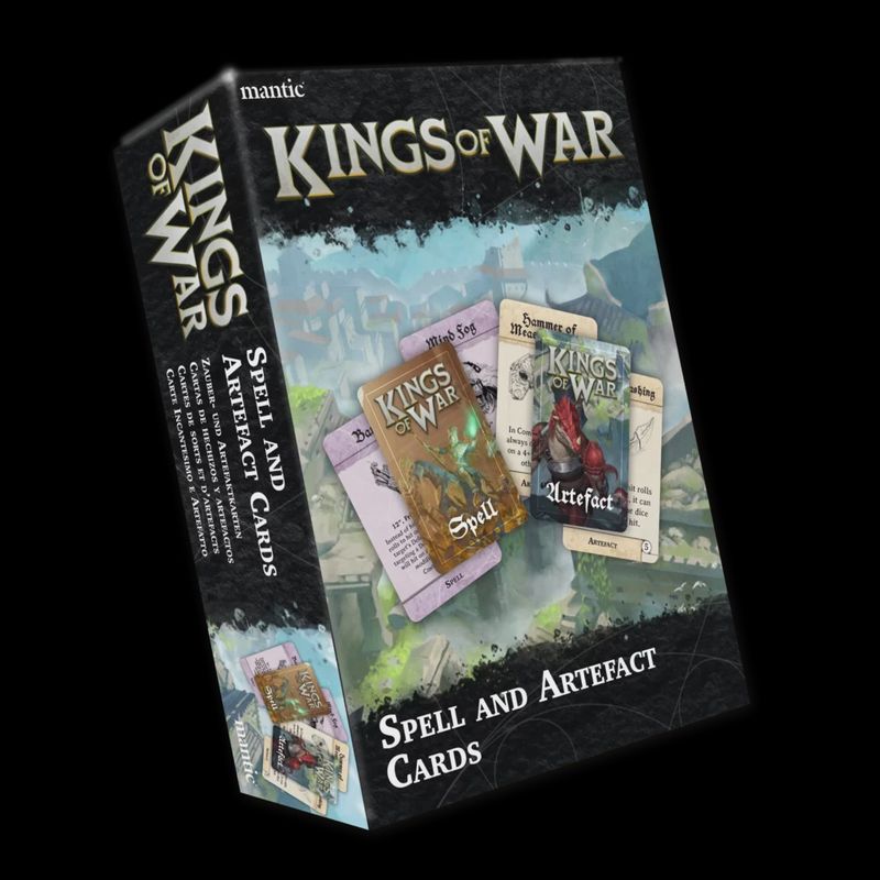 Kings of War Spell and Artefact Cards
