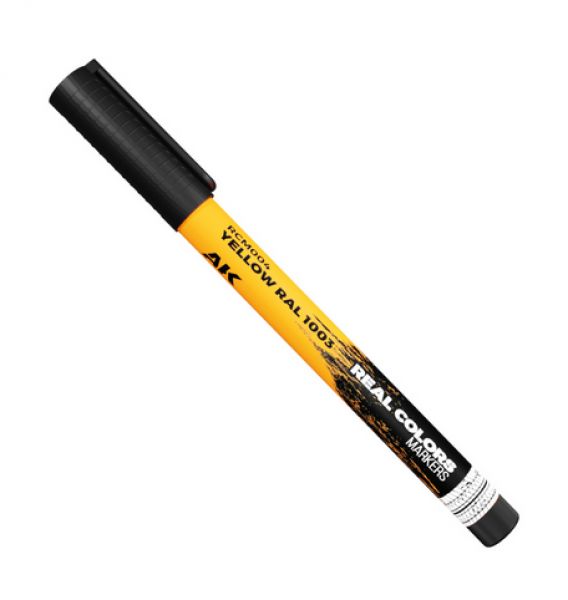 AK-Interactive: Real Color Acrylic Paint Marker - Yellow RAL1003