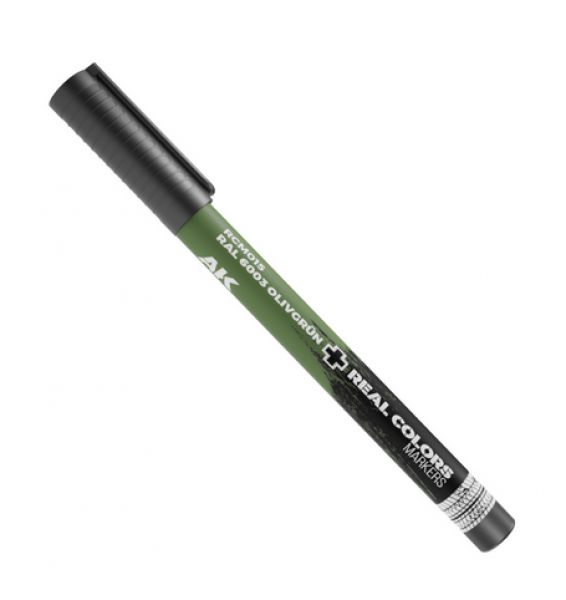 AK-Interactive: Real Color Acrylic Paint Marker - RAL6003 Olivgrun