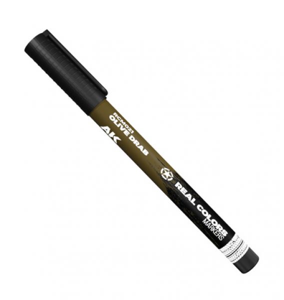 AK-Interactive: Real Color Acrylic Paint Marker - Olive Drab