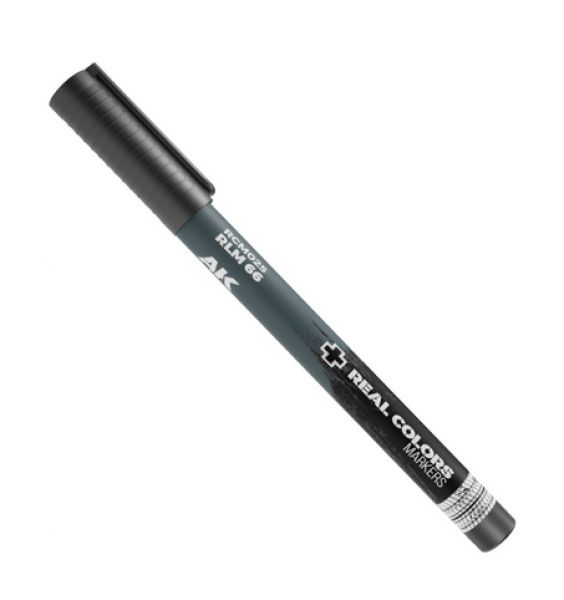 AK-Interactive: Real Color Acrylic Paint Marker - RLM66 Dark Grey