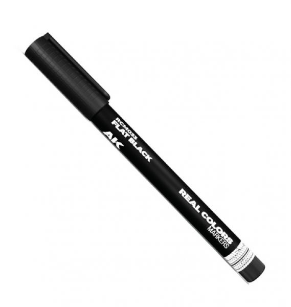 AK-Interactive: Real Color Acrylic Paint Marker - Flat Black