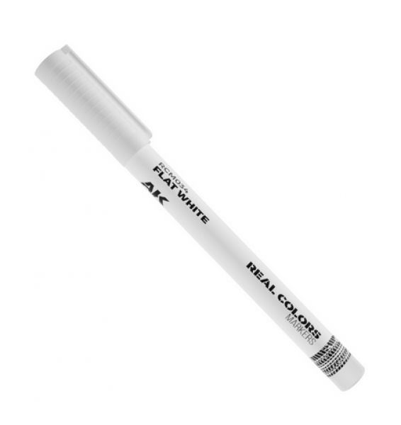 AK-Interactive: Real Color Acrylic Paint Marker - Flat White