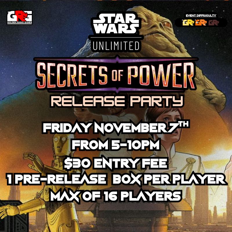 11/07 SWU: Secrets of the Power Release Party