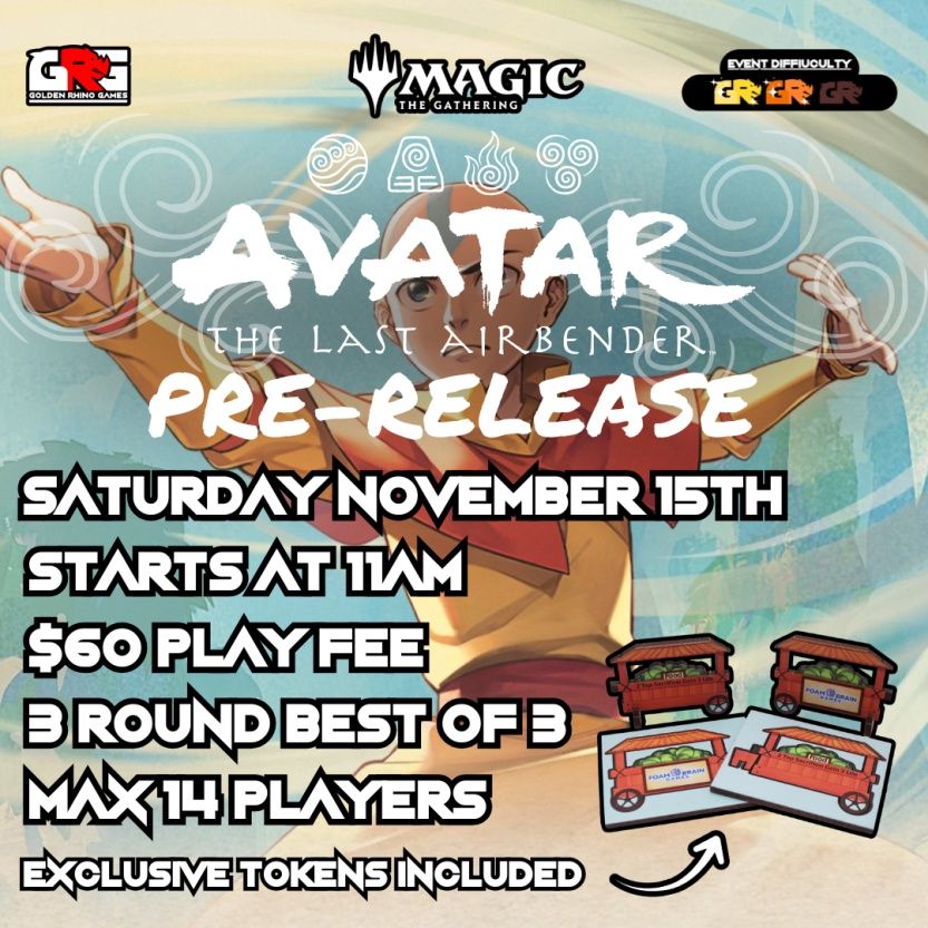 11/15 Avatar the Last Airbender Prerelease