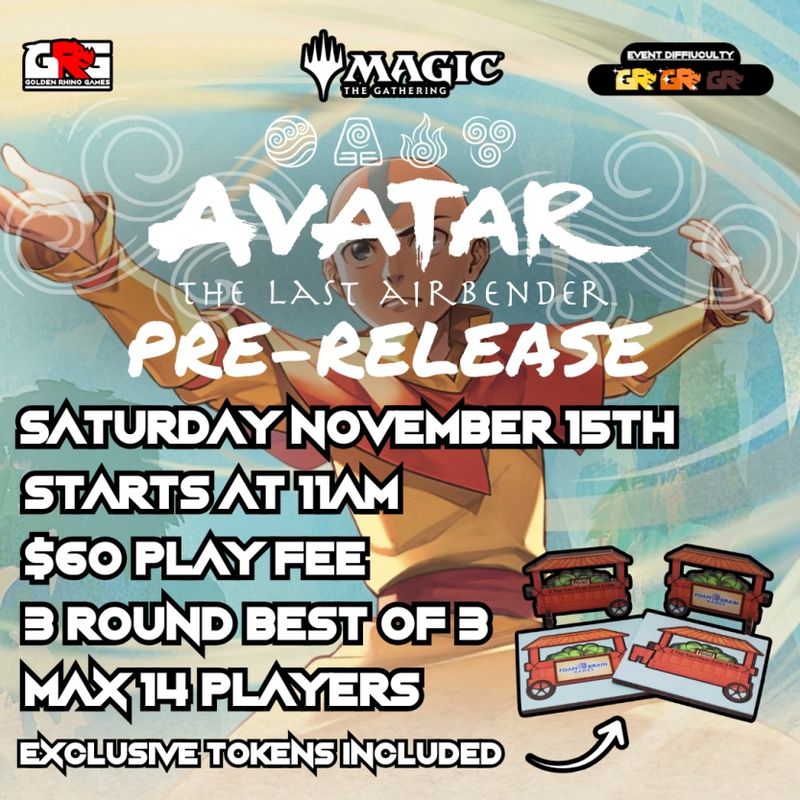 11/15 Avatar the Last Airbender Prerelease