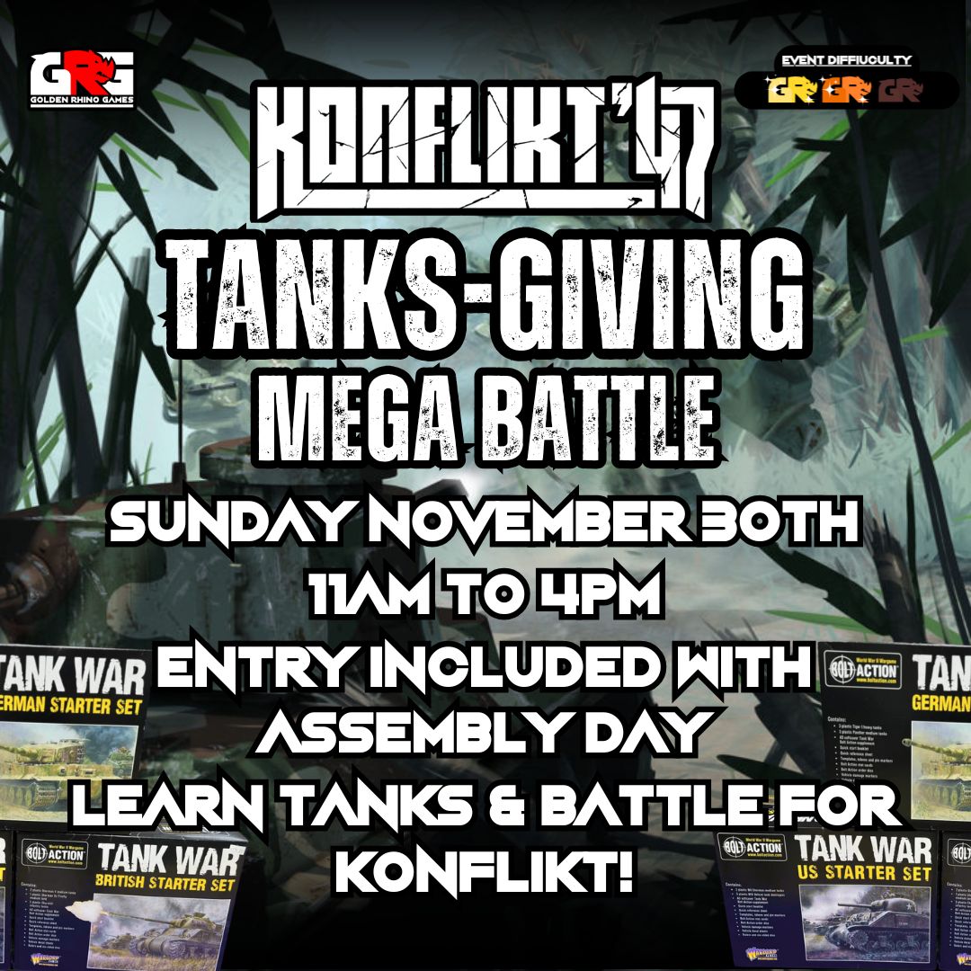 11/30 Konflikt 47&#39; TANKS-GIVING Mega battle!