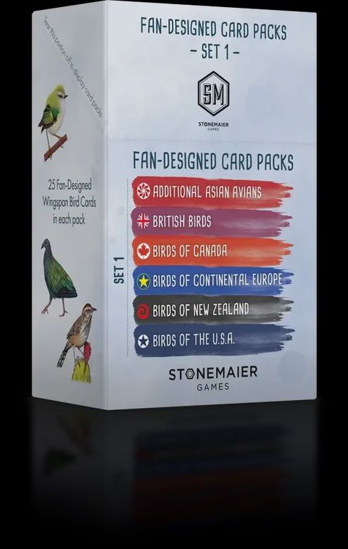 Wingspan Fan-Designed Bird Packs: Display Box