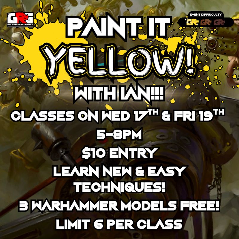 Hobby Workshop – Painting Yellow Made Easy