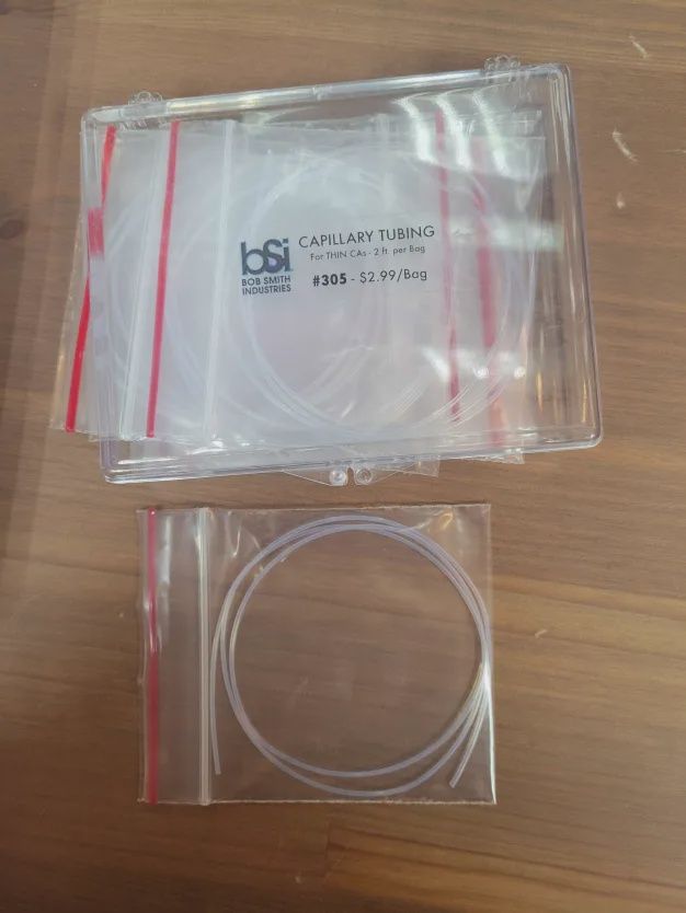 #305 Capillary Tubing For Thin CA's, 2ft Per Bag