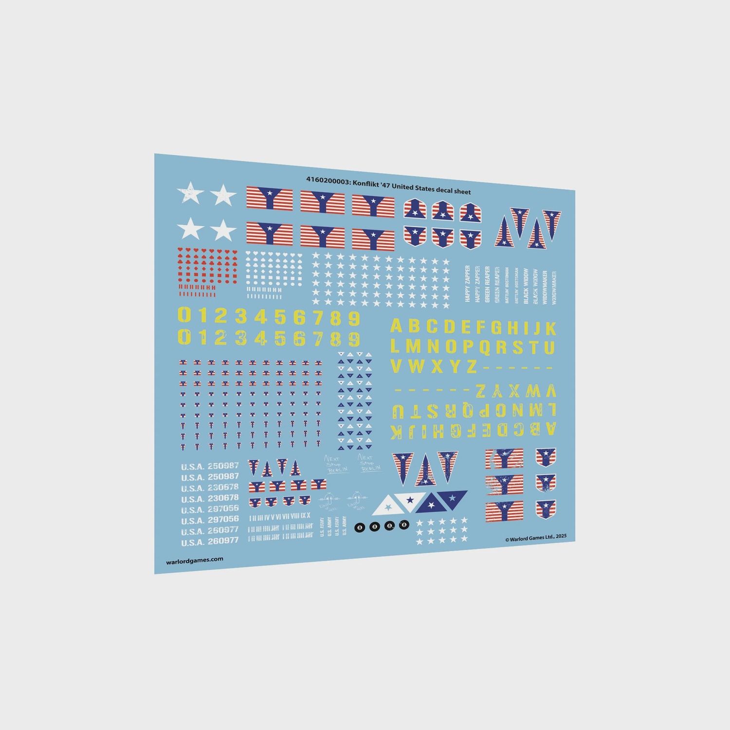 Konflikt '47 United States decal sheet 100 x100