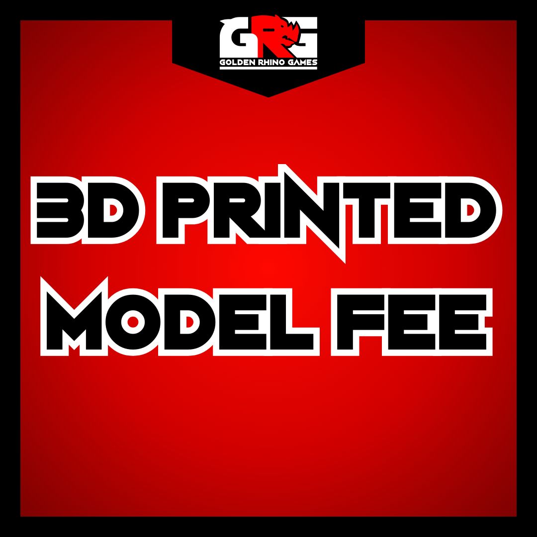 3D Printed Model Fee