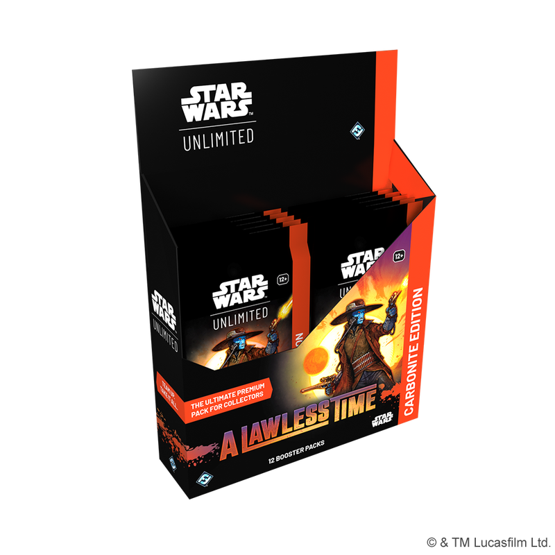 Star Wars: Unlimited - A Lawless Time: Carbonite Booster Display