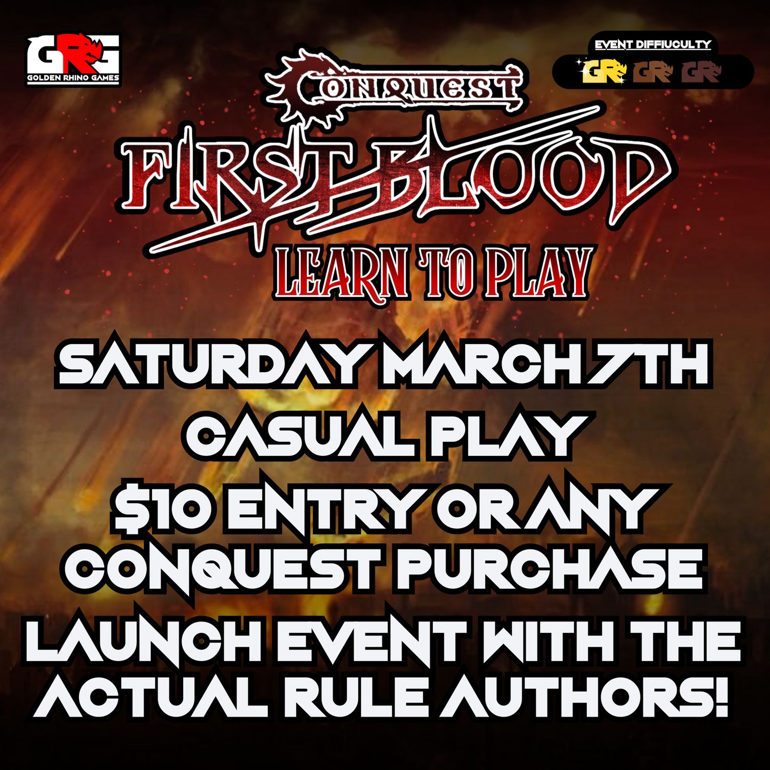 03/07 Conquest First Blood - Learn to Play the New Rules!