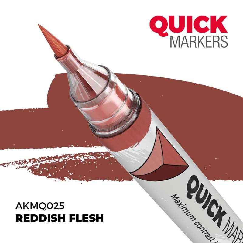AK Interactive Quick Marker – Reddish Flesh