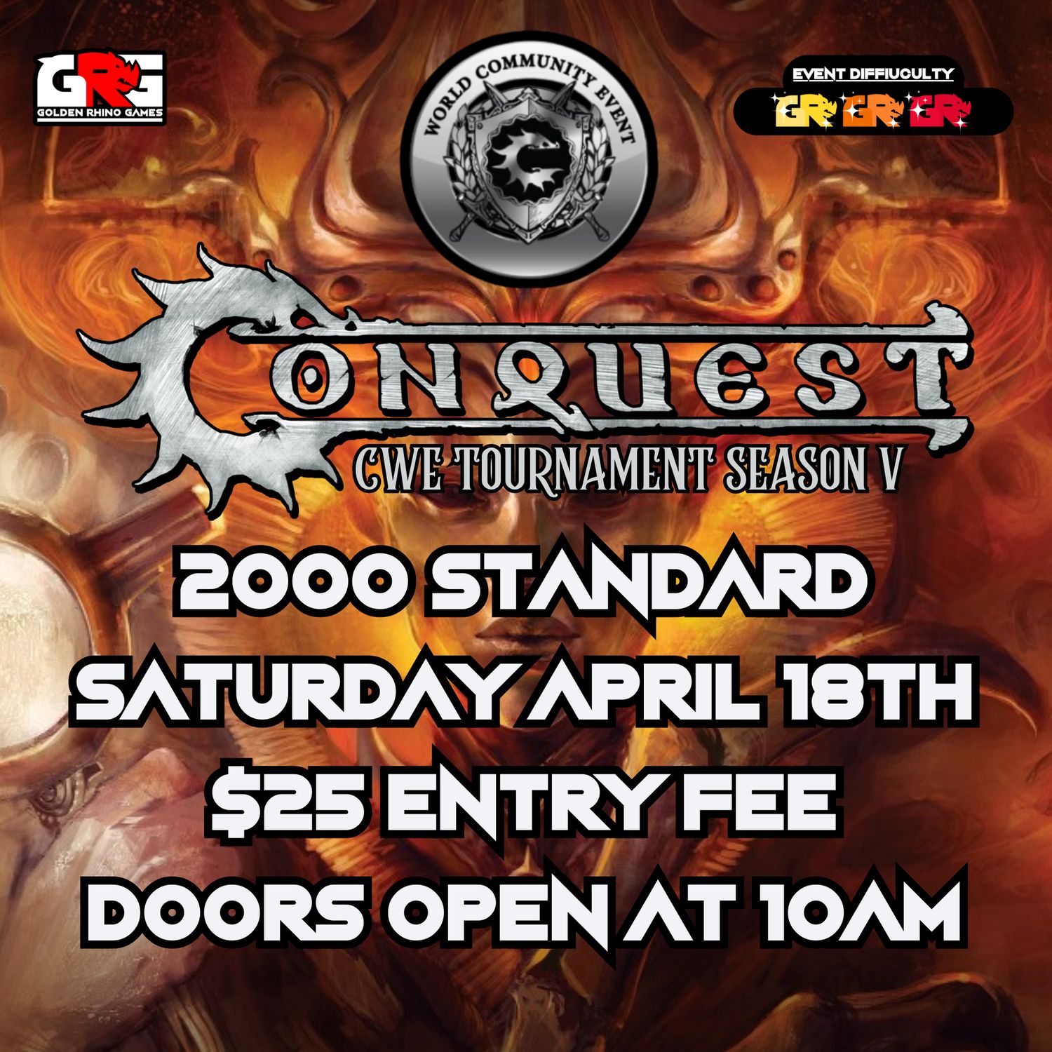 04/18 - Conquest WCE 2000pt Tournament!