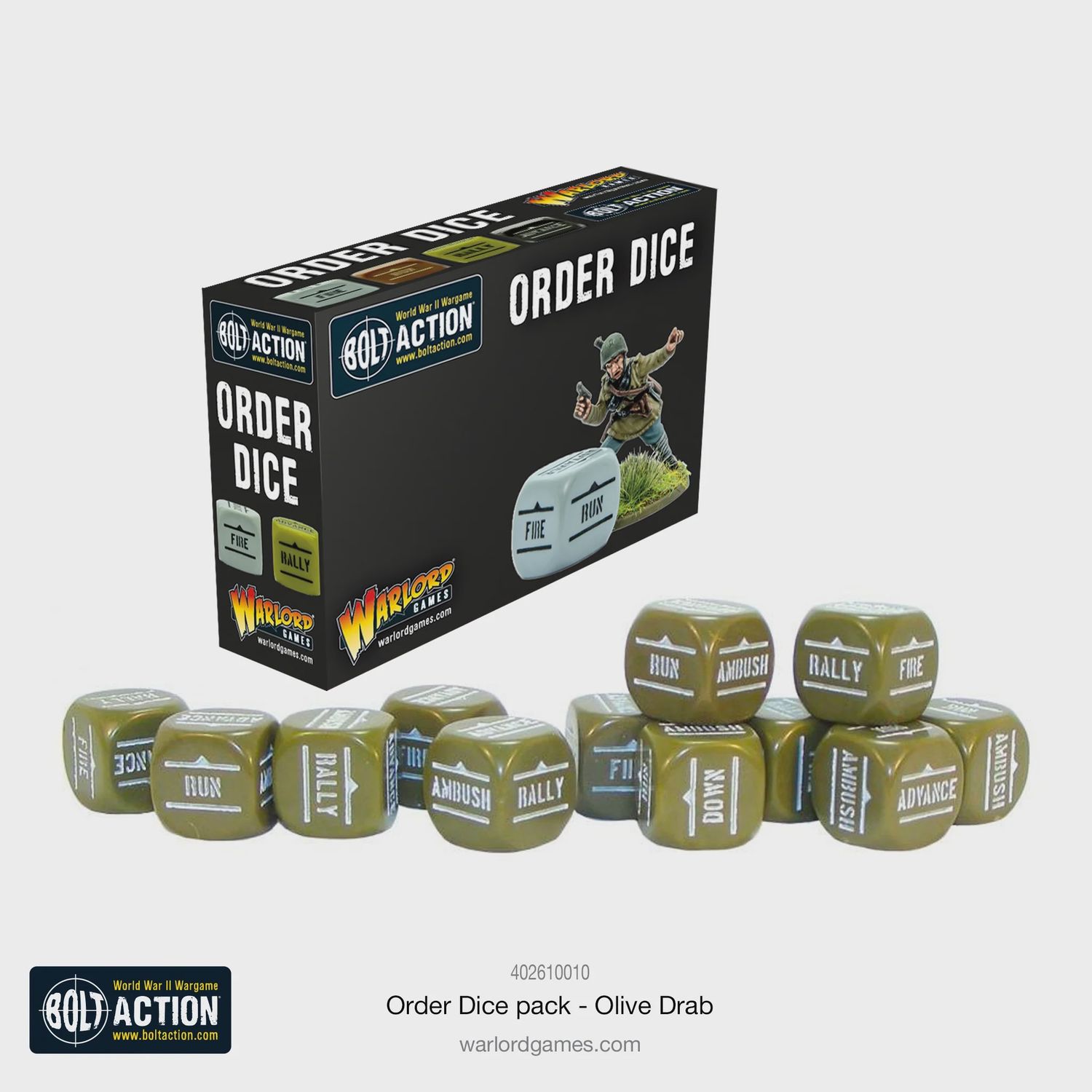 Orders Dice - Olive Drab