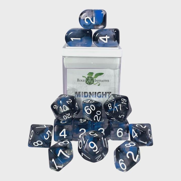 Diffusion Midnight - Set of 15 Dice