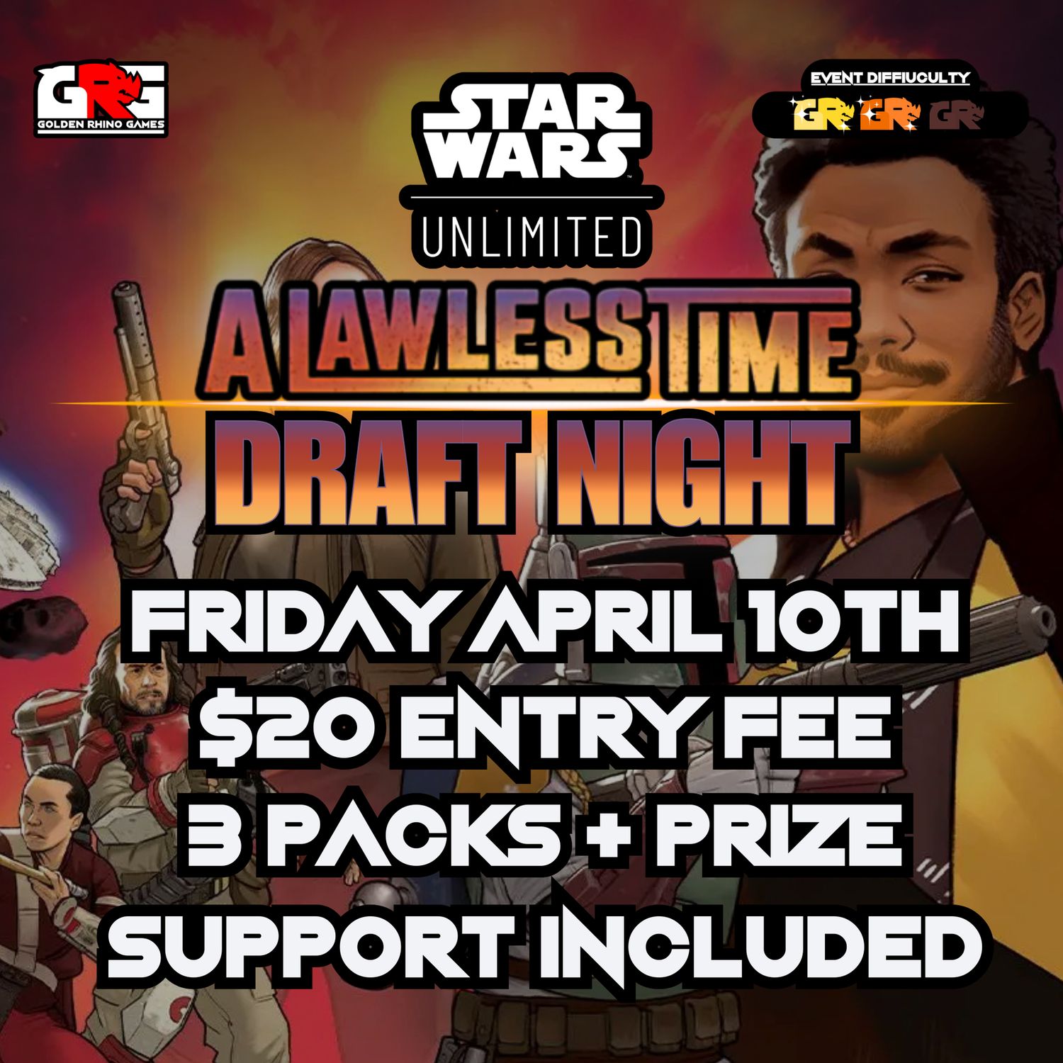 04/10 Star Wars Unlimited - Lawless Time Draft Night!