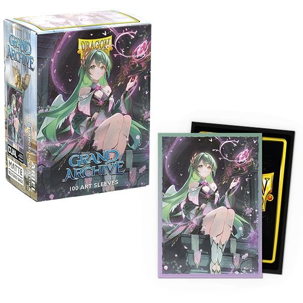 Dragon Shield Sleeves: Standard DUAL- Matte 'Grand Archive- Radiant Origins- Ariel, Archangel of Natura' Art (100ct.)