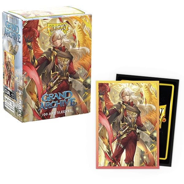 Dragon Shield Sleeves: Standard DUAL- Matte 'Grand Archive- Radiant Origins- Azrael, Archangel of Materia' Art (100ct.)