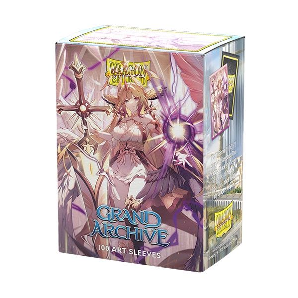 Dragon Shield Sleeves: Standard DUAL- Matte 'Grand Archive- Radiant Origins- Haniel, Archangel of Spectra' Art (100ct.)