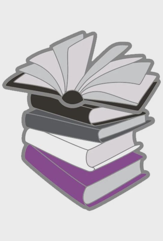Pride Books Pin: Asexual