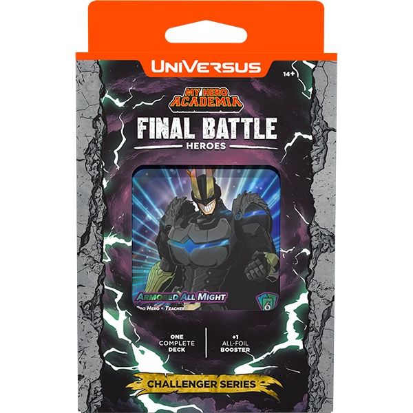 UniVersus CCG: Set 9- My Hero Academia- Final Battle- Challenger Series, Character: Armored All Might &amp; Deku