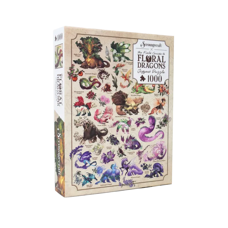 The Field Guide To Floral Dragons - 1000-Piece Jigsaw Puzzle