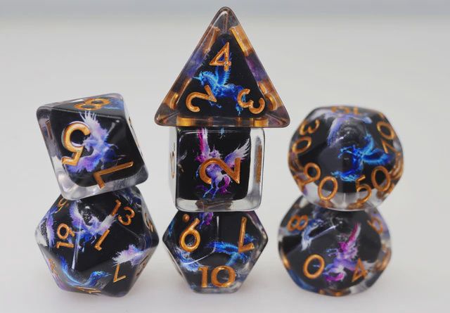 Dark Pegasus RPG Dice Set