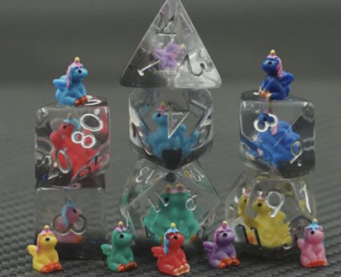 Unicorn Party RPG Dice Set