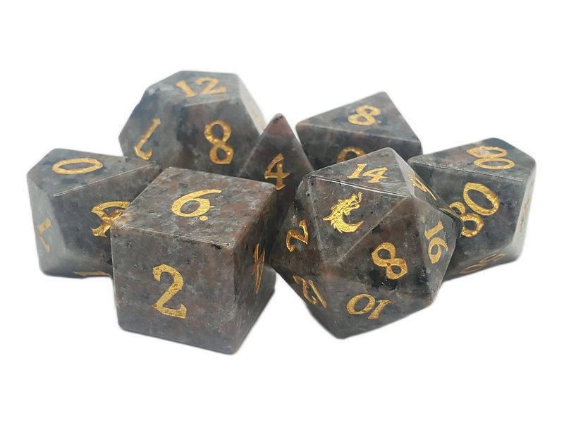 Old School Dice: Gemstone 7-Piece Set