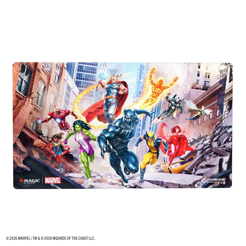 Magic: The Gathering | Marvel Super Heroes Shiny Playmat, Character: Marvel Super Heroes