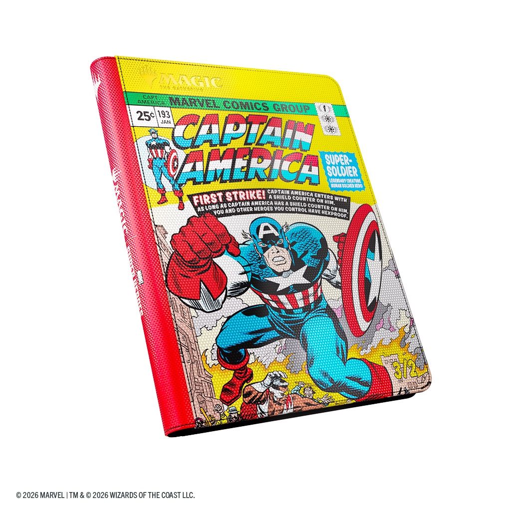 Magic: The Gathering | Marvel Super Heroes Zip-Up Album 18-Pocket, Character: Captain America/Black Panther