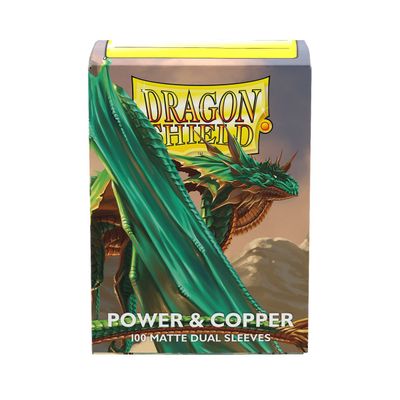 Dragon Shield Sleeves: Standard Matte Metallic Dual - Power &amp; Copper 100CT