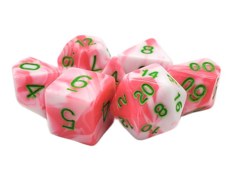 Old School 7 Piece DnD RPG Dice Set: Vorpal