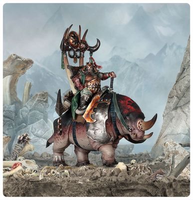 Ogor Mawtribes: Morga The Mighty / Tyrant on Glutthorn