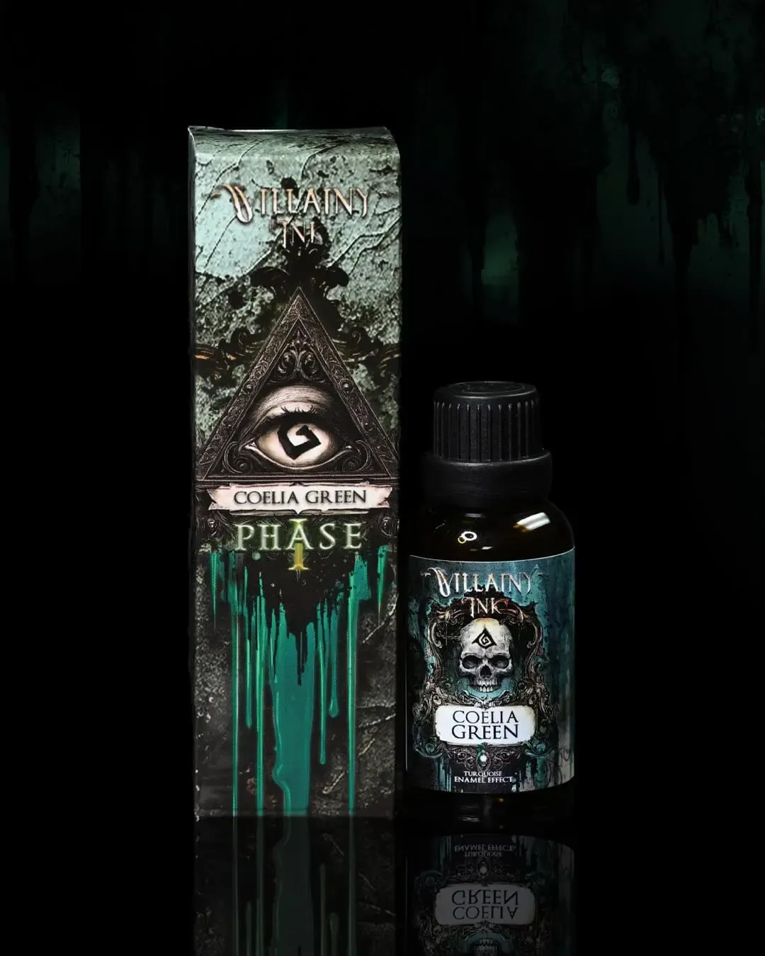 Villainy Ink Enamels - Coelia Green