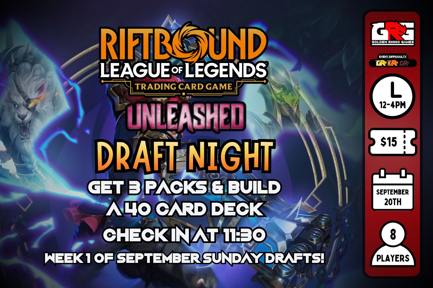09/20 Riftbound September Sunday Drafts - Week 3: Unleashed