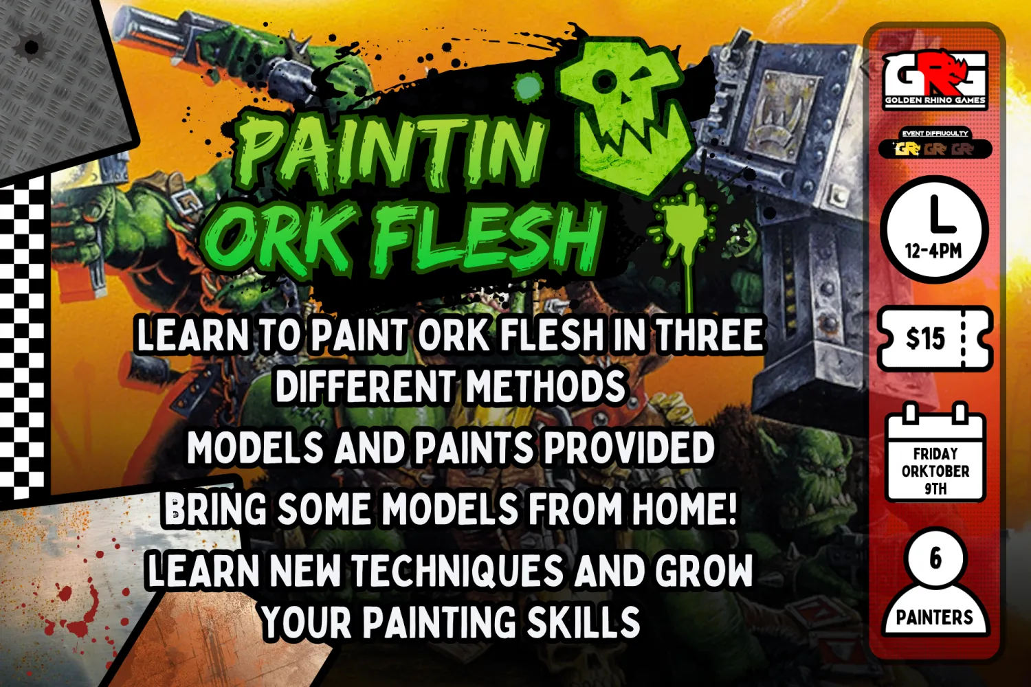 10/09 PAINTIN' ORK FLESH!