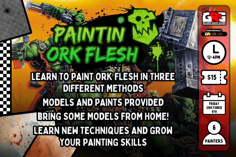 10/09 PAINTIN' ORK FLESH!