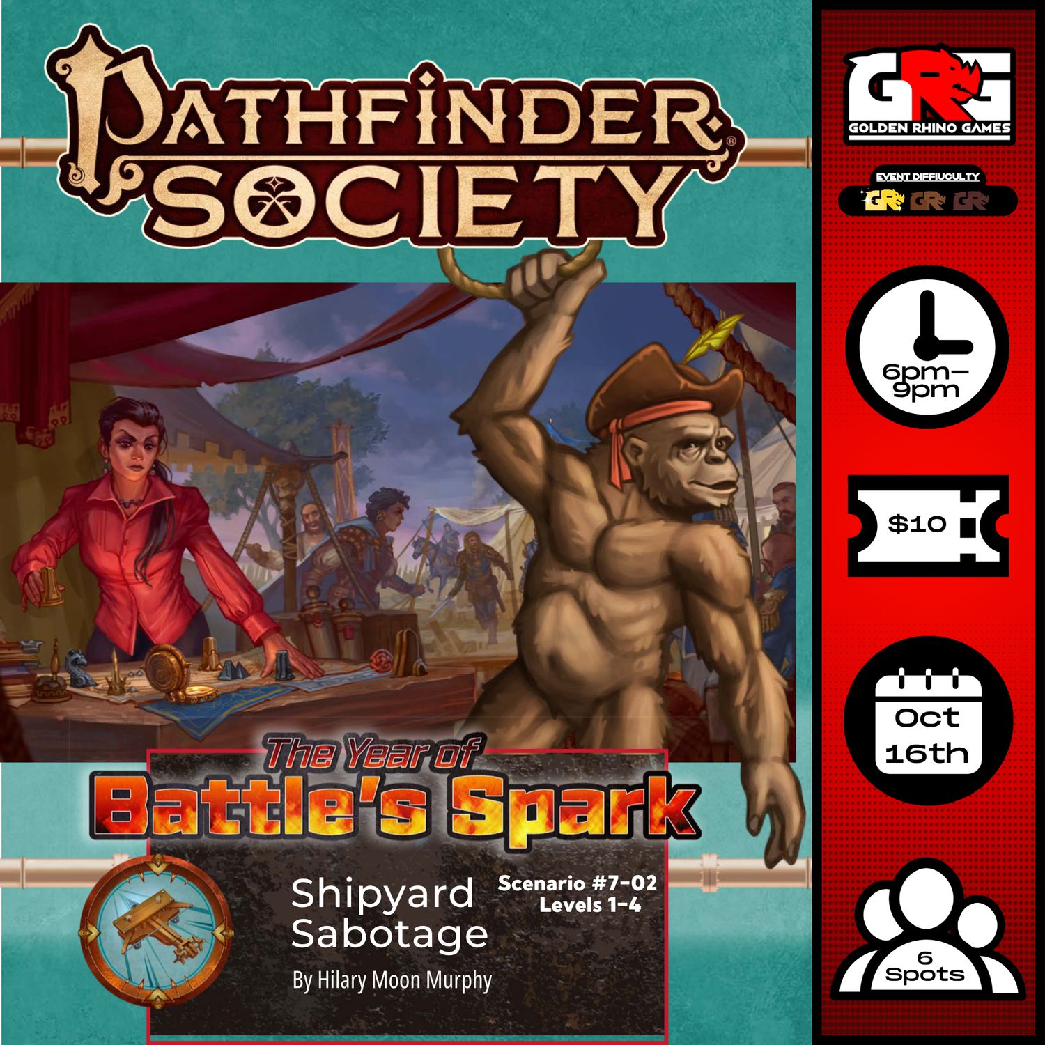 10/16 Pathfinder Society - Shipyard Sabotage