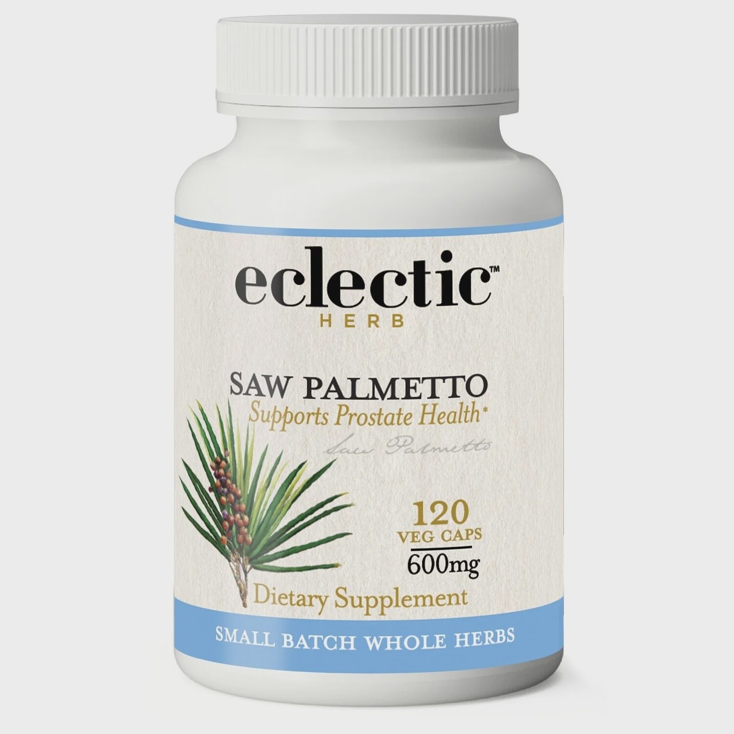 Eclectic , Saw Palmetto 600mg, Size: 120