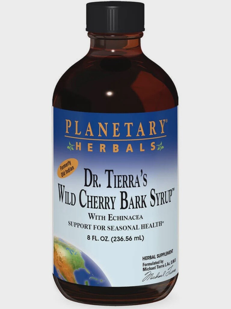 Planetary Herbals , Dr. Tierra's Wild Cherry Bark Syrup 8Oz, FL OZ SYRUP: 8